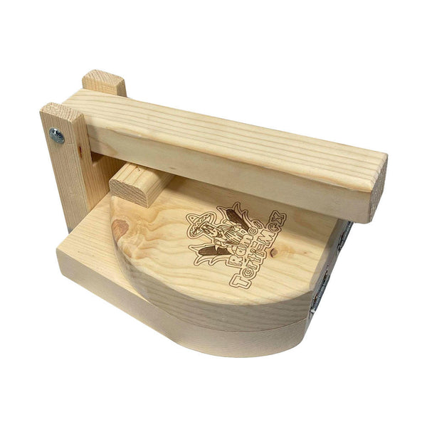10" Round Wooden Tortilla Press Empanadas Corn Flour Tacos Dough Pressing Maker