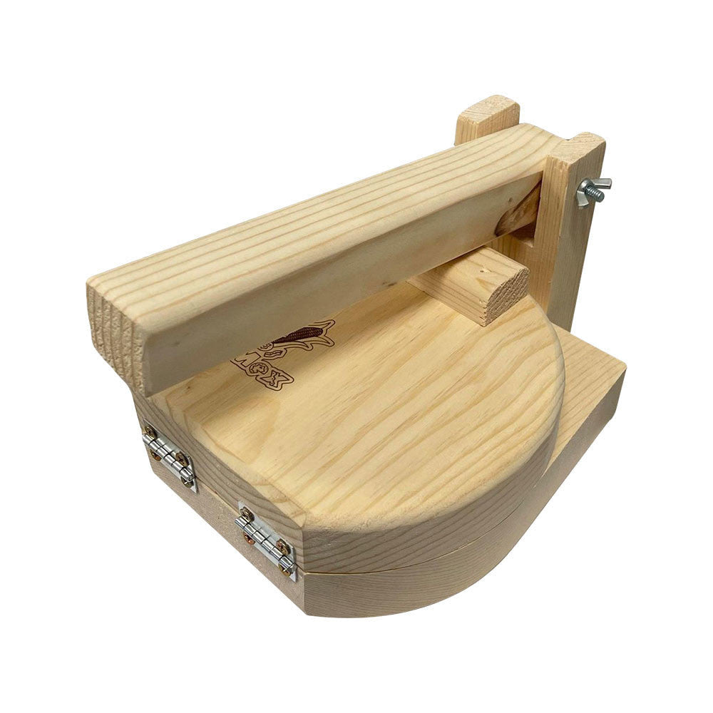 10" Round Wooden Tortilla Press Empanadas Corn Flour Tacos Dough Pressing Maker