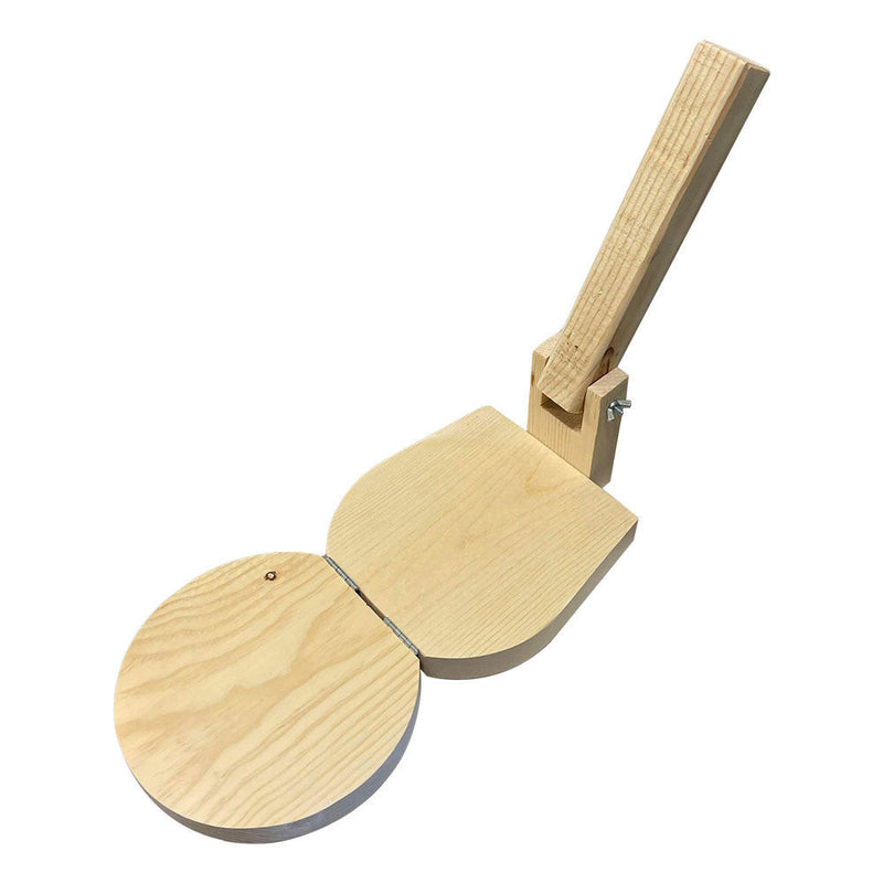 10" Round Wooden Tortilla Press Empanadas Corn Flour Tacos Dough Pressing Maker