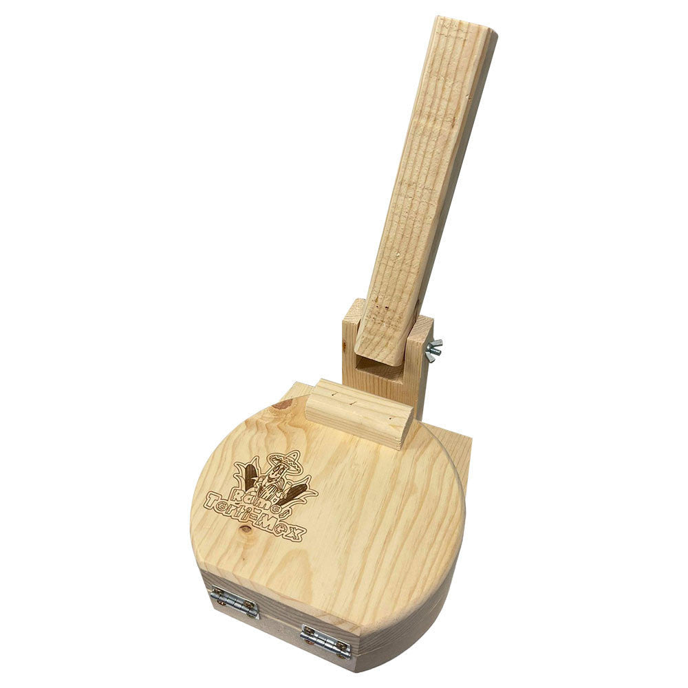 10" Round Wooden Tortilla Press Empanadas Corn Flour Tacos Dough Pressing Maker