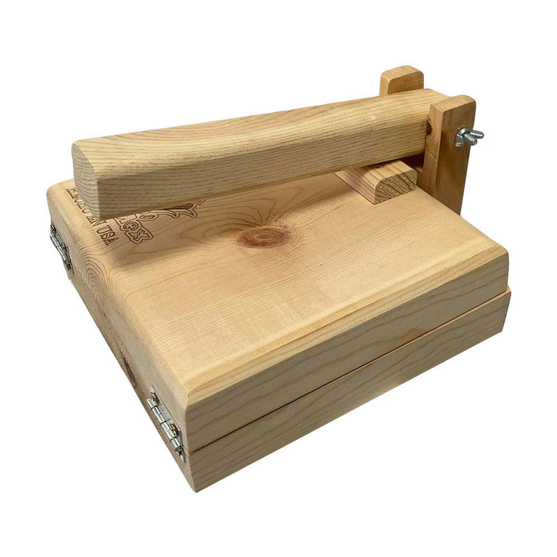 10" Square Manual Wooden Tortilla Press Empanadas Corn Flour Tacos Dough Pressing Maker