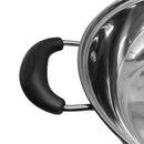 10" HOT POT Chafing Dish Pot Cookware Mirror Finish See Through Lid Pots and Pan Cooking Supplies