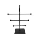 10''H Raw Steel 3 Bar Jewelry Display Fixture Retail Store Rack Display