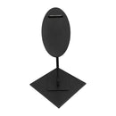 10-1-2''H Aaron Contemporary Single Shoe Stand Raw Steel Metal Display Fixture