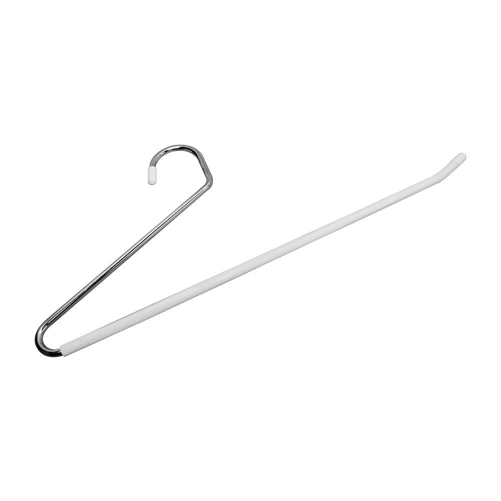 100 PC 15" Chrome Slack Hangers Metal Open End Pants Hanger Non-Slip Hanging Trousers Jeans Skirts Shorts