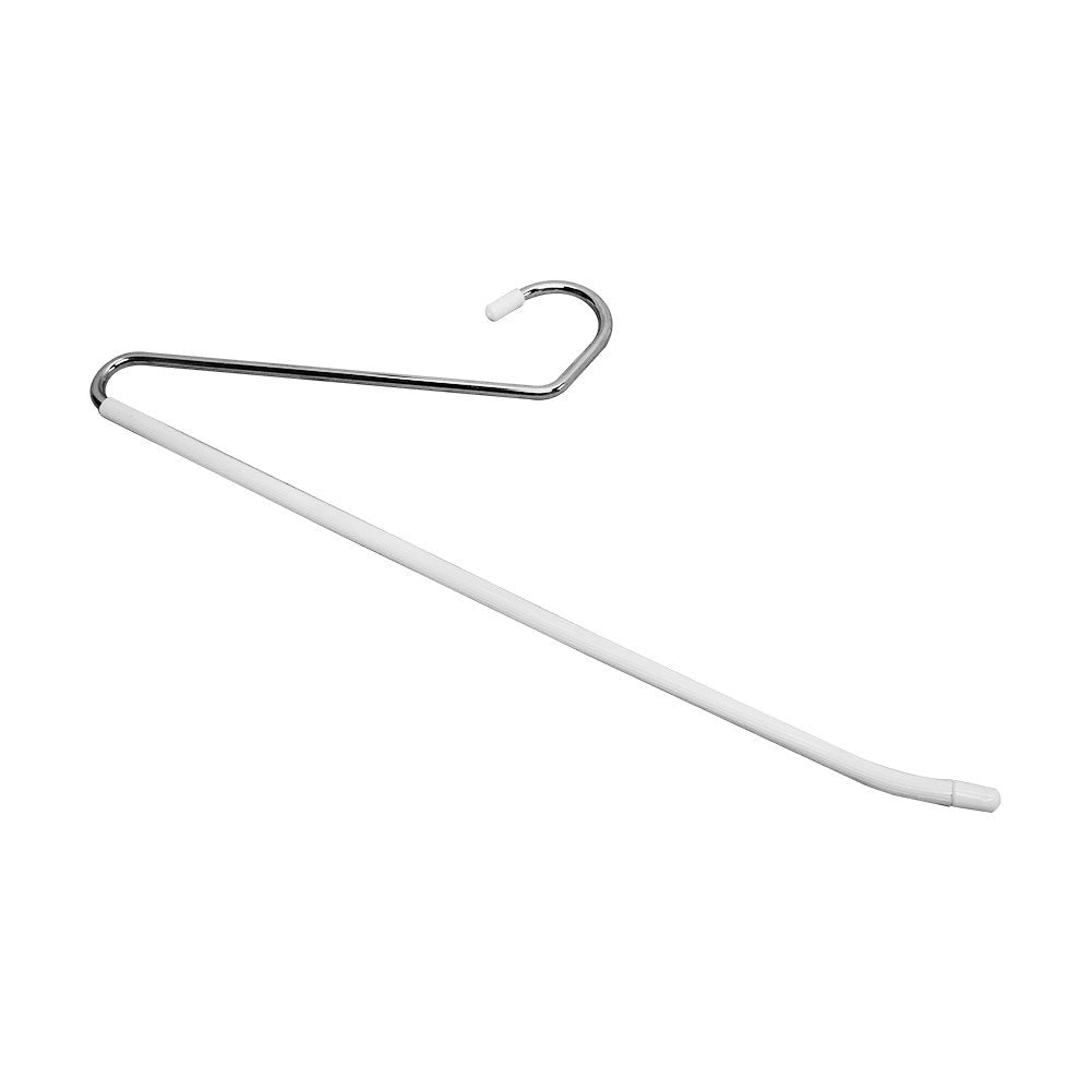 100 PC 15" Chrome Slack Hangers Metal Open End Pants Hanger Non-Slip Hanging Trousers Jeans Skirts Shorts