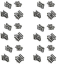 100 Pc Chrome Gridwall Joining Connectors Grid Panel Joiner Clips Joining Clamps