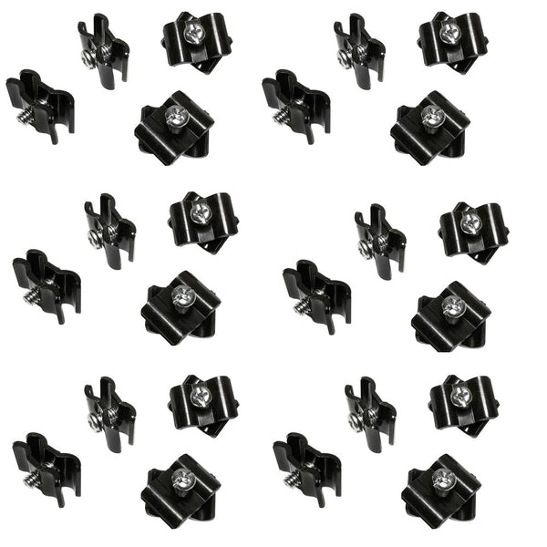 100 Pc GLOSS BLACK Gridwall Joining Connectors Grid Panel Joiner Clips Joining Clamps