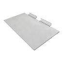 100 Pc Slatwall 4'' x 10'' Flat Styrene Clear Shoe Shelf Acrylic Display Fixture