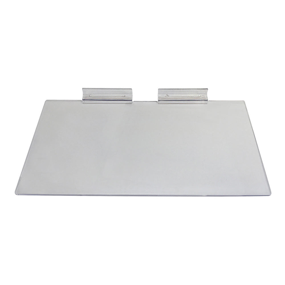 100 Pc Slatwall 4'' x 10'' Flat Styrene Clear Shoe Shelf Acrylic Display Fixture