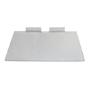 100 Pc Slatwall 4'' x 10'' Flat Styrene Clear Shoe Shelf Acrylic Display Fixture