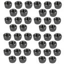 100 Pc Stainless Steel 1/2"-13 Nylon Insert Lock Nut Right Hand Hex Nut