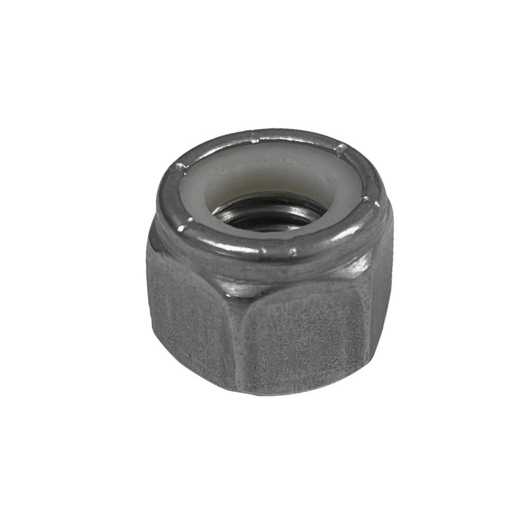 100 Pc Stainless Steel 1/2"-13 Nylon Insert Lock Nut Right Hand Hex Nut