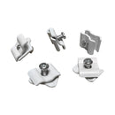 100 Pc WHITE Gridwall Joining Connectors Grid Panel Joiner Clips Joining Clamps
