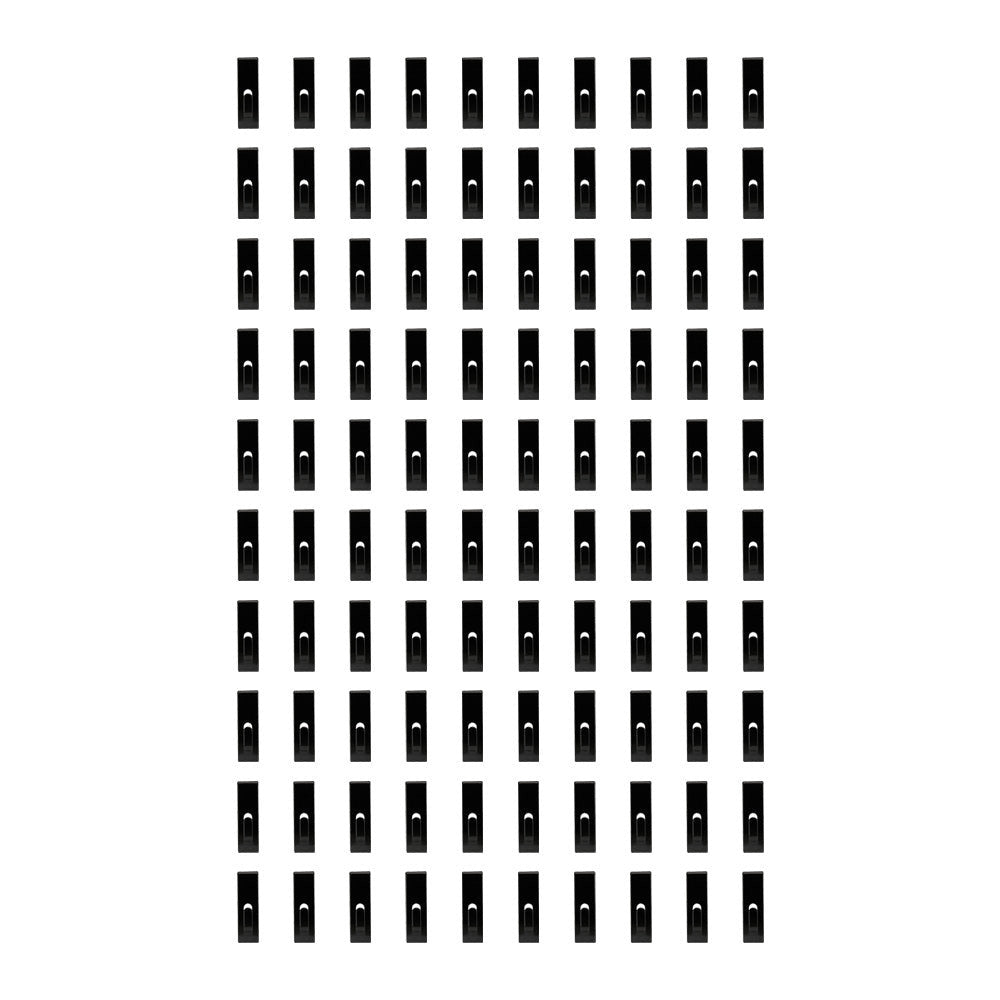 100 PCS BLACK Gridwall Utility  Hook Picture  Hanger Grid  Panel Notch Display