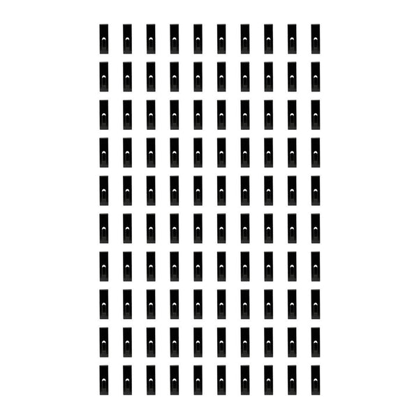 100 PCS BLACK Gridwall Utility  Hook Picture  Hanger Grid  Panel Notch Display