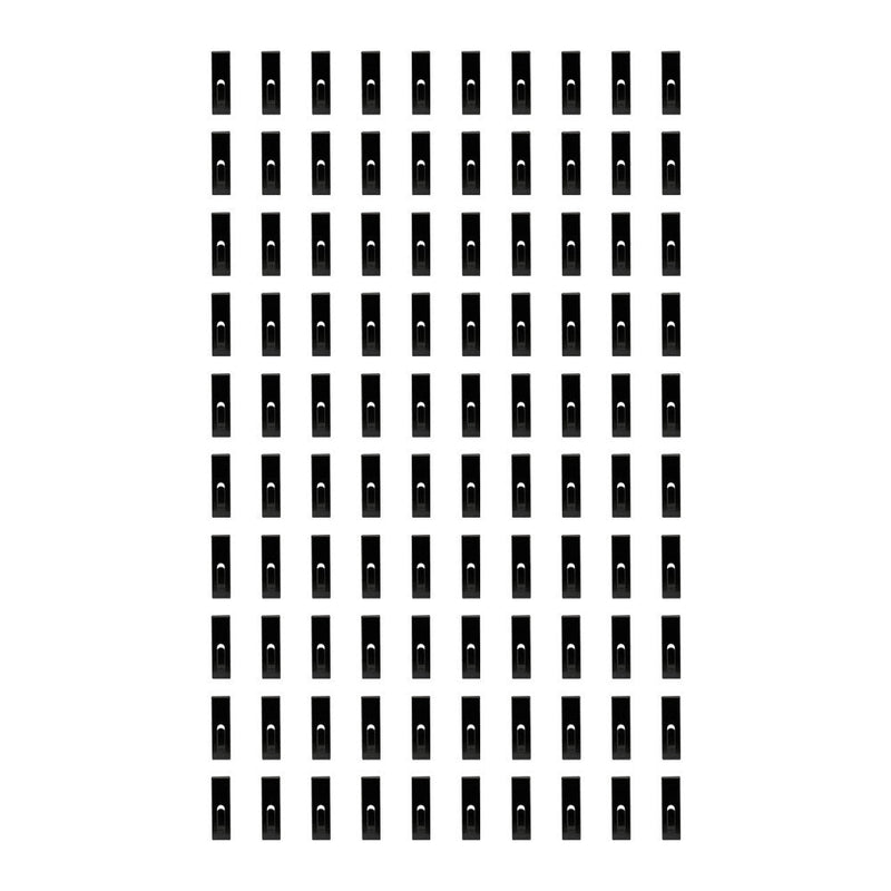 100 PCS BLACK Gridwall Utility  Hook Picture  Hanger Grid  Panel Notch Display
