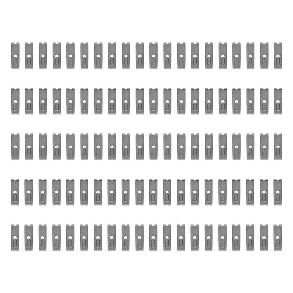 100 PCS CHROME Gridwall Utility  Hook Picture  Hanger Grid  Panel Notch Display