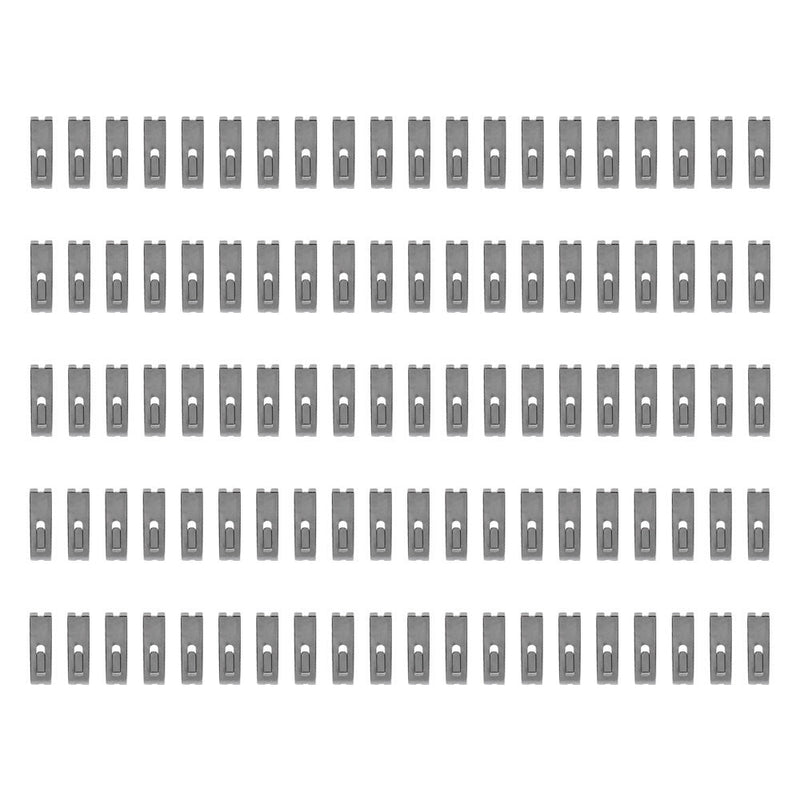 100 PCS CHROME Gridwall Utility  Hook Picture  Hanger Grid  Panel Notch Display