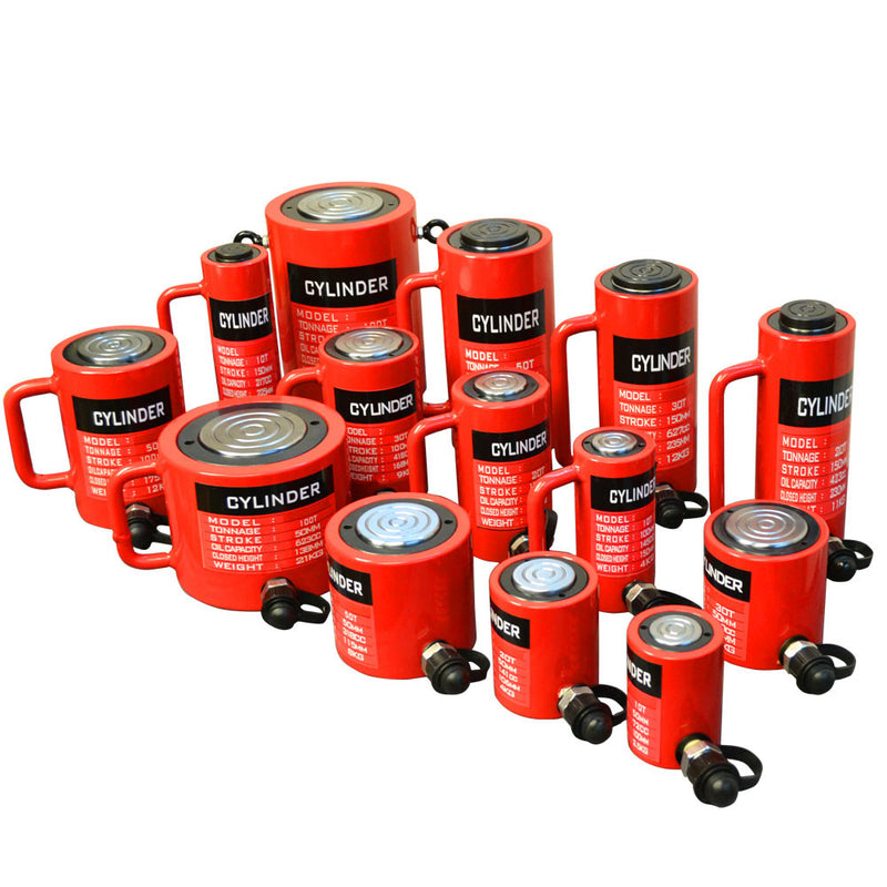 100 Ton Hydraulic Cylinder 5.90" (150mm) Stroke Jack Ram 285mm Closed Height