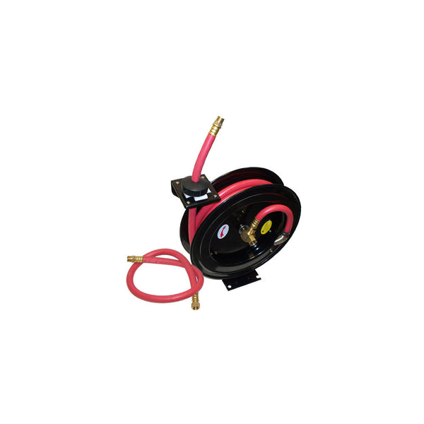 100' x 3-8" Wall Truck Mountable Retractable Air Hose Reel Rubber 300 PSI