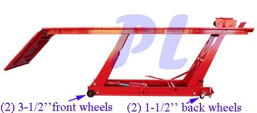 1000 LBS Hydraulic Bike Motorcycle Lift Table Jack Stand Shop Bike Lifting Stand