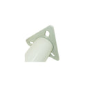 Heavy duty trailer jack post with single caster wheel for boat or utility trailer