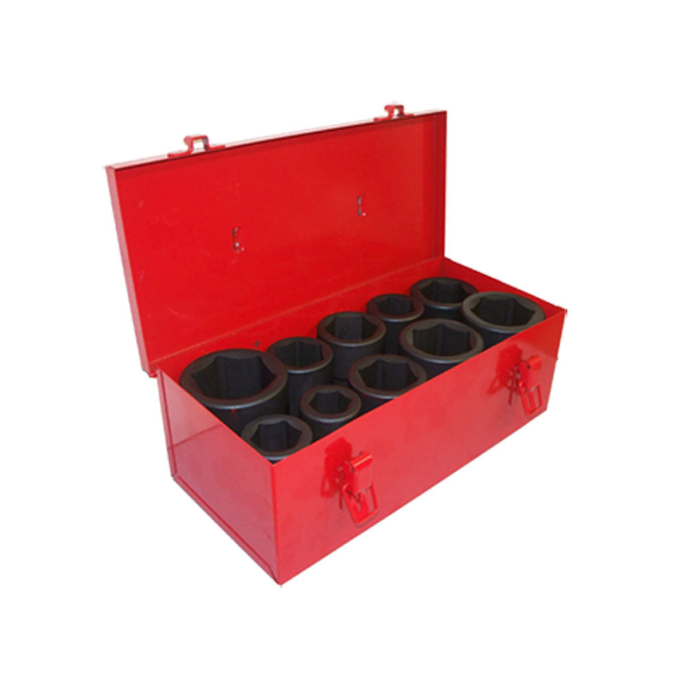 11 PC 1" DR Drive Deep Impact BUDD SAE Socket 2"