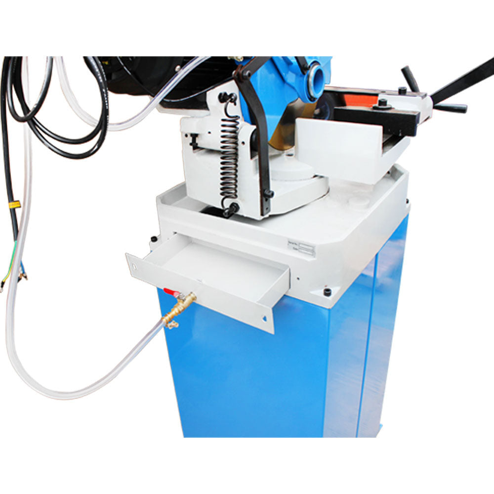 Heavy-duty cold cut metal saw for steel and aluminum fabrication