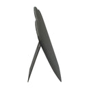 11'' High Slate Gray Leatherette Necklace Pad with Easel Jewelry Display Fixture Retail Showcase