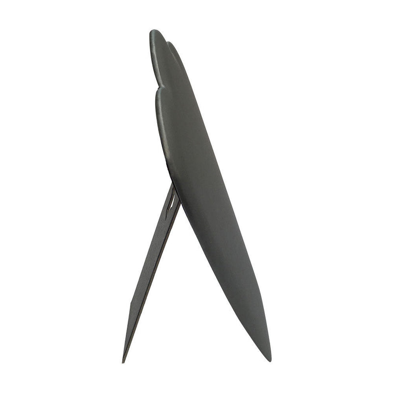 11'' High Slate Gray Leatherette Necklace Pad with Easel Jewelry Display Fixture Retail Showcase