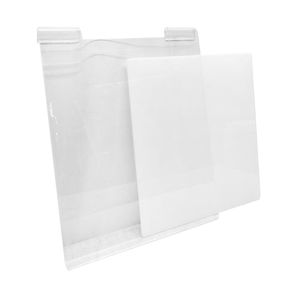 11-1/2''W x 15'' Slatgrid Gridwall Lucite Clear Acrylic T-Shirt Display Panel