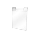 11-1/2''W x 15'' Slatgrid Gridwall Lucite Clear Acrylic T-Shirt Display Panel