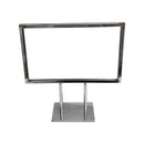 11-1/4'' x 7-1/4'' Counter Cardframe Display Clothes Rack Fixture Sign Holder Chrome Plated Steel