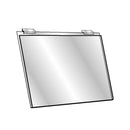 11-1/8'' x 7-1/4'' Slatwall Acrylic Sign Holder Lucite Frame Horizontal Wall Mount