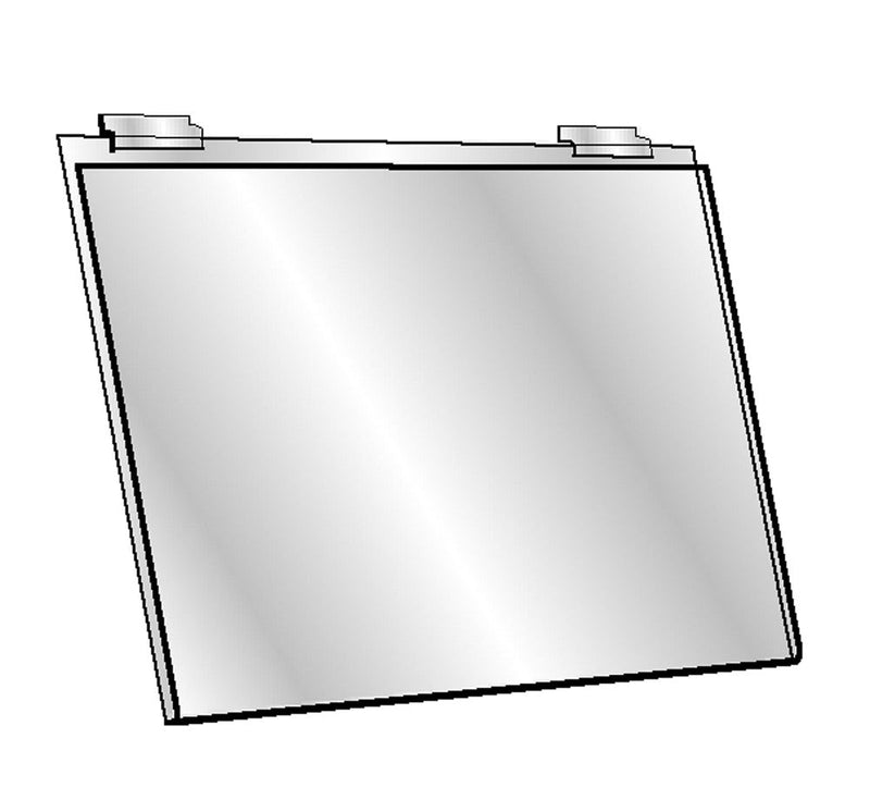 12 Pc 5-1/2''H x 7''W Clear Acrylic Slatwall Lucite Frame Retail Display Shelf Fixture