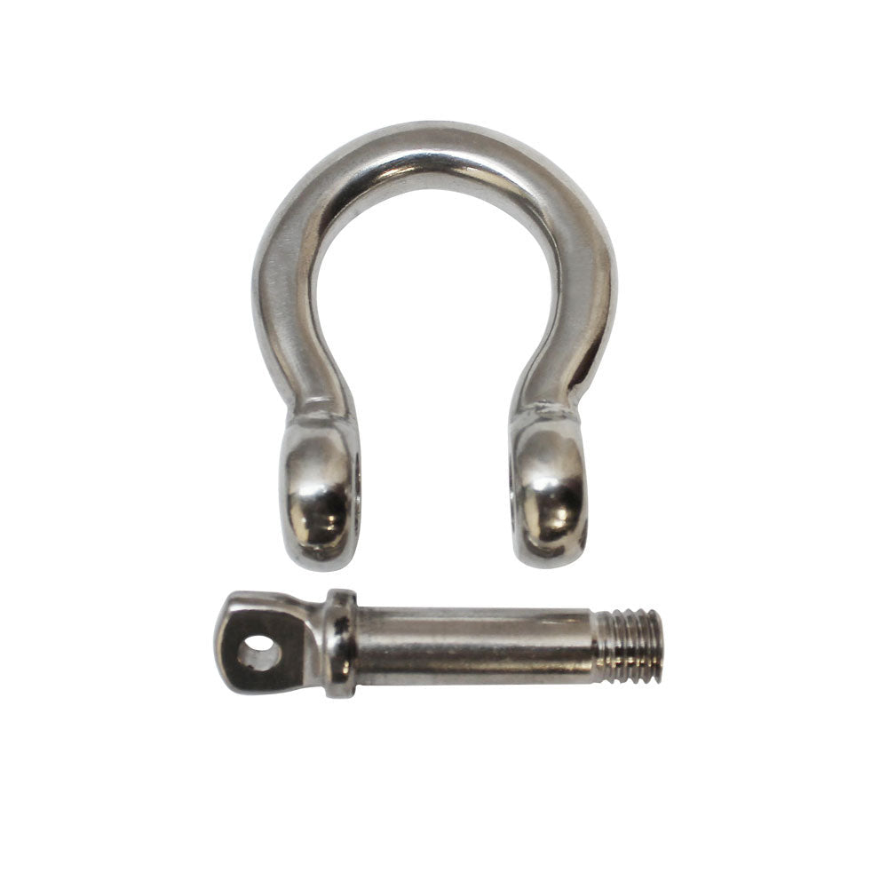 12 PCS 1/4" Chain Rigging Bow Shackle Anchor for Boat Stainless Steel Paracord