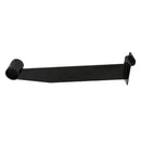 12" Black Slatwall Hangrail Bracket Hold 1-1-4" Round Tube Retail Display