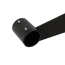 12" Black Slatwall Hangrail Bracket Hold 1-1-4" Round Tube Retail Display
