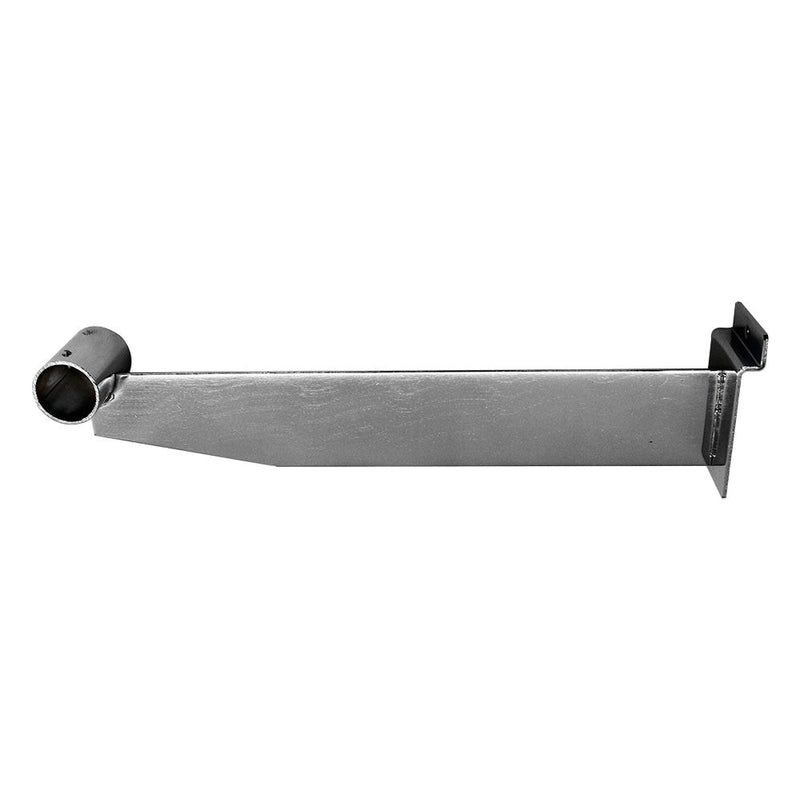 12" Chrome Slatwall Hangrail Bracket Hold 1-1/16"  Round Tube Retail Display