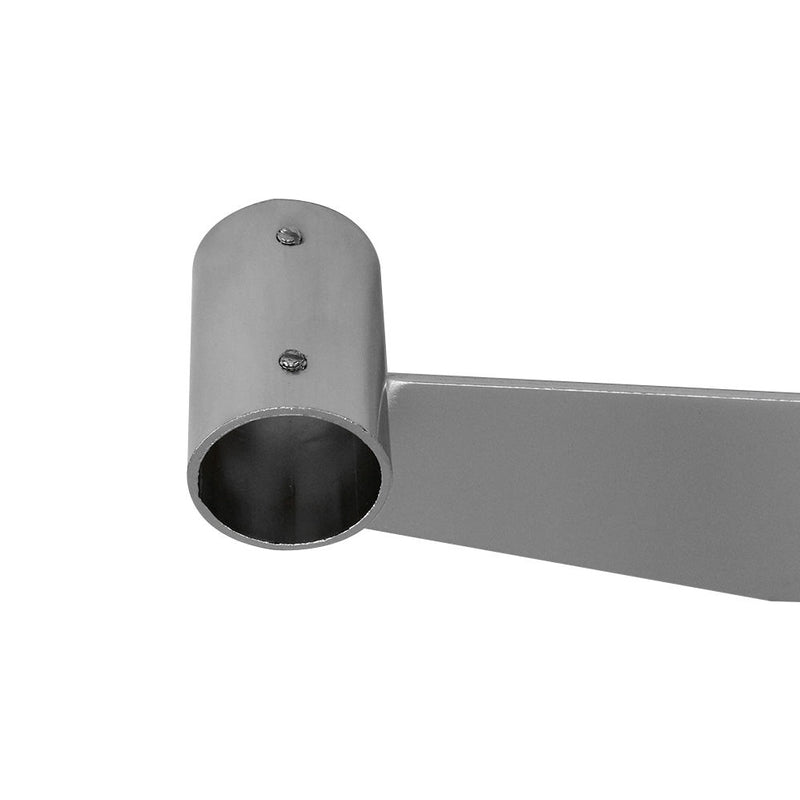 12" Chrome Slatwall Hangrail Bracket Hold 1-1/16"  Round Tube Retail Display