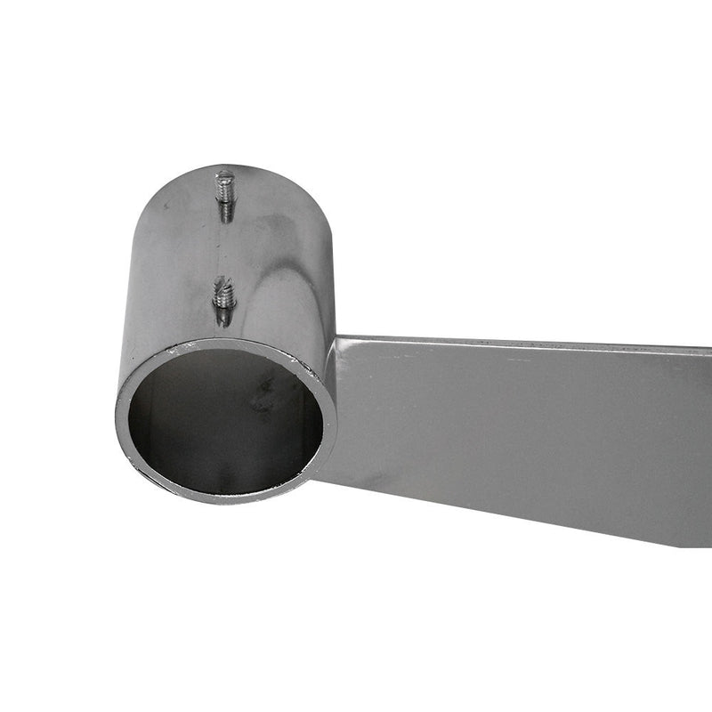 12" Chrome Slatwall Hangrail Bracket Hold 1-1/4"  Round Tube Retail Display