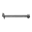 12" Chrome Slatwall Hangrail Bracket Hold 1-3/4" x 1/2" Rectangular Tube on Slatwall Retail Display
