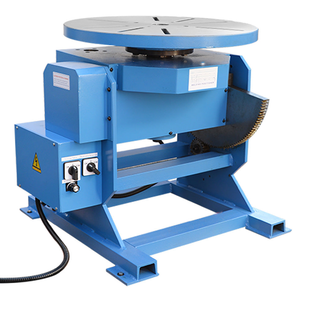 12" Chuck  + 550-1100 LBS Welding Positioner Positioning Turn Rotary Table Tilt 0-45-90