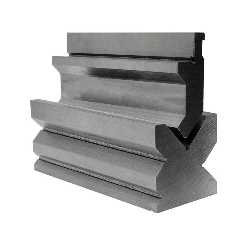 12" Combo 4-Way 2-3-8" x 2-3-8" V-Die + Punch Block Press Brake Solid Steel