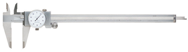 12" Stainless Steel 4 Way Dial Caliper Shockproof .001'' GRAD Calipers Ruler