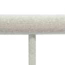 12" x 6" Beige Linen Wrapped Oval Single Round T-Bar Jewelry Display Watches Necklaces Bracelets Holder