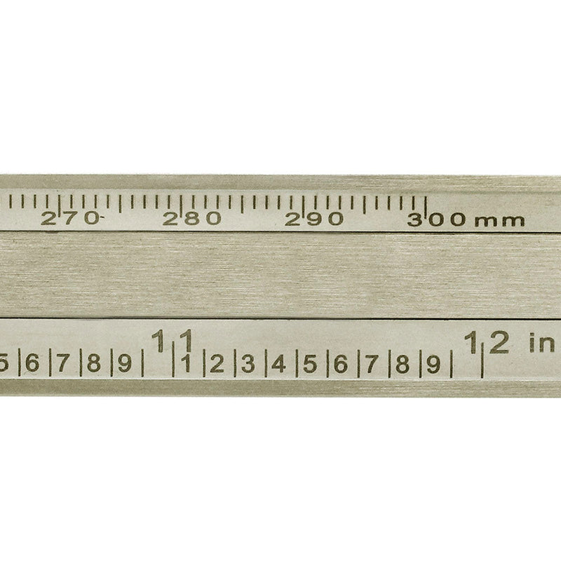 12'' / 300MM Dual Reading Dial Caliper Shockproof Scale Metric SAE Standard INCH
