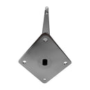 12'' Chrome Faceout Wall Mounted Straight Arm Square Tube Bracket Display Hook