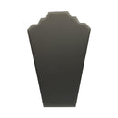 12-1/2'' High Slate Gray Leatherette Necklace Pad with Easel Jewelry Display Fixture Retail Showcase